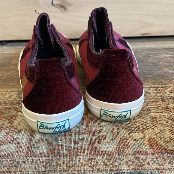 Blowfish Malibu Play Port Velvet size 10 slip on women’s sneakers - Picture 3 of 14